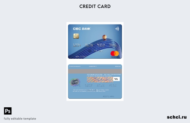 цифровая загрузка шаблона mastercard USA CIBC Bank